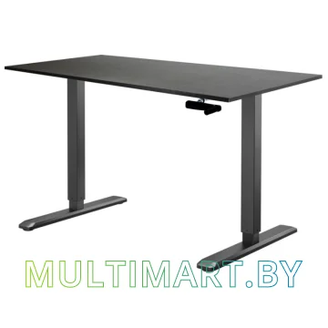 Стол для работы стоя ErgoSmart Manual Desk Special 1380x800x18 мм (дуб мореный/черный)